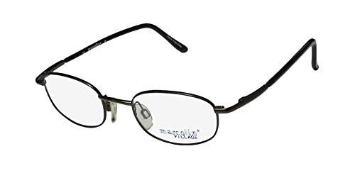 Marcolin 6722 Mens/Womens Designer Full-Rim Flexible Hinges Classic Shape Upscale Eyeglasses/Eyeglass Frame (45-20-135, Brown/Black)