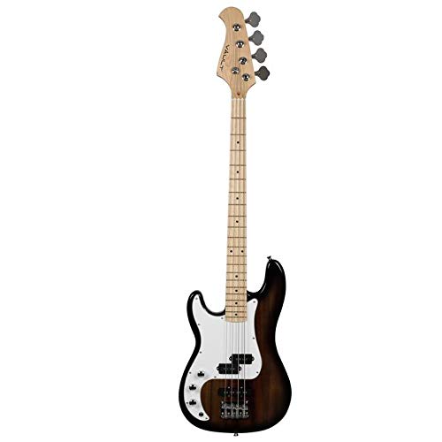 Vault Pj Style 4 String Bass Guitar Cherry Red Burst Left Handed Maple Fretboard Amazon In Musical Instruments