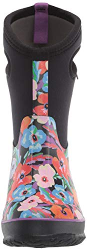 Image of BOGS Girl's Classic Water Pansies (Toddler /Little Kid /Big Kid) Black Multi 4 Big Kid M