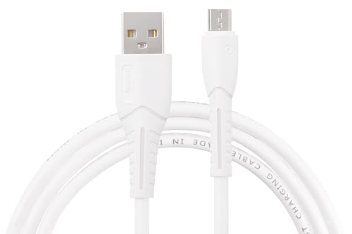 Image of Nextech Fast Sync & Charge Micro USB Cable|2.4A High-Speed Charging & Data Transfer|Flexible & Durable Design|Compatible with All Micro USB Smartphones|1M Cable for Android,Tablets & More,White