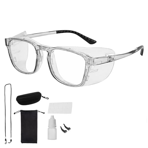 Glasses for Dry Eyes Kit Safety Goggles for Women for UV Blue Light Blocking Anti-fog Aviod Allergens Dry Eyes Eye Moisture Goggles Moisture Chamber Glasses for Dry Eyes Safety Glasses(Gray)