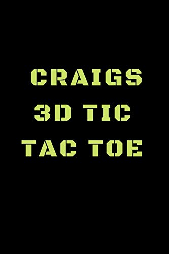 Jills 3D Tic Tac Toe: 40 Game Pages with Compact size (6" x 9") 3D Tic Tac Toe, Fun Game, Daily Mind Expaniding, Great For Travel, Family Fun
