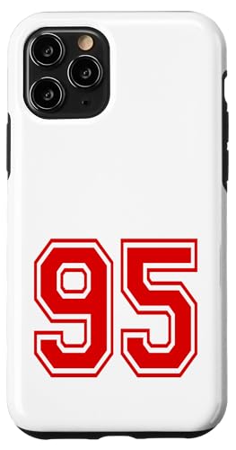 �i���o�[95 Red Sports Team Style �X�}�z�P�[�X iPhone 11 Pro �p