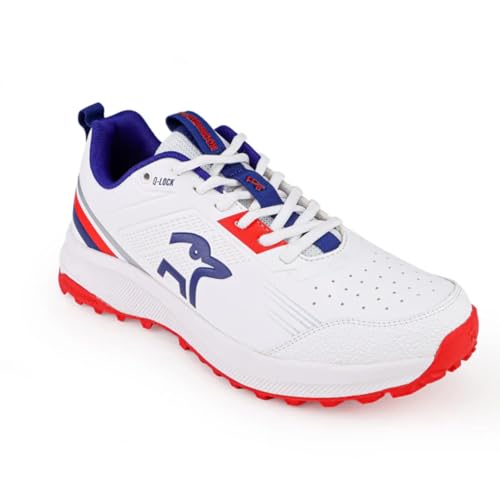 Image of KOOKABURRA Pro 2.0 Cricket Shoe, Rubber Sole, Red /White