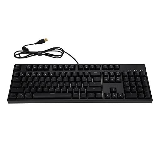 M 8 104 Key Mechanical Keyboard, Wired with Vibrant RGB Backlight, Ergonomic Design for Gaming and Office Use