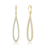 Orecchini in oro ipoallergenico: questi orecchini a goccia da donna in oro sono realizzati in ottone di alta qualità e placcati in oro lucido 14 carati. Gli orecchini sono realizzati in argento sterling 925. Gli orecchini a goccia sono realizzati in materiale ipoallergenico e quindi ideali per orecchie sensibili. Offrono stile e garantiscono una piacevole sensazione nella vita di tutti i giorni.