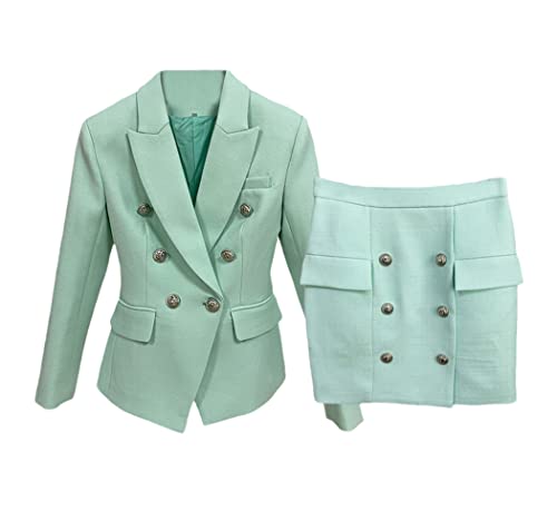 Blazer en coton et lin vert menthe idéal pour vos soirées d'été