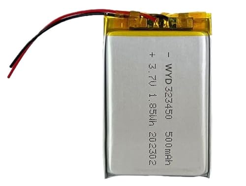 Batería 323450 500 mAh 3,7V soluciona problemas de carga en aparatos pequeños