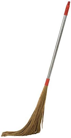 Steel Handle Eco Friendly Soft Grass Floor Broom Stick for Floor Cleaning (Phool Jhadu)