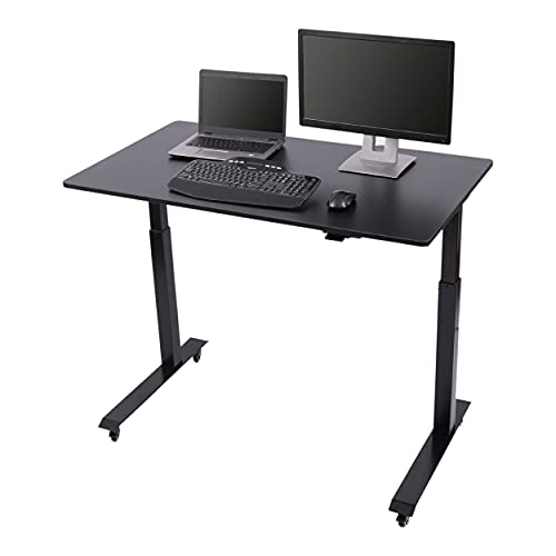 S Stand Up Desk Store Elektrischer höhenverstellbarer Schreibtisch (Schwarz/Schwarz, 120 cm) Cover