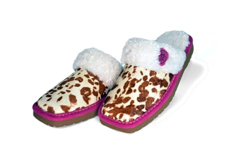 ARIAT Women's Jackie Square Toe Exotic Slippers with Suede Leather Uppers2