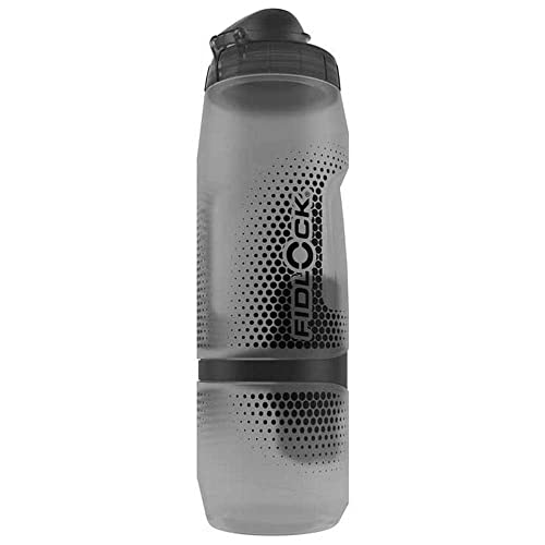 FIDLOCK Twist Single Bottle 800ml/27oz | Includes Twist Connector (Without Bicycle Base) & Bottle | Smoke