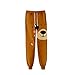 Produktbild Surwin Unisex Jogger Hosen Herren Damen Trainingshose 3D Schön Tier Bedruckte Slim Fit Hose Jogginghose Hip Hop Streetwear Sporthose Baggy Kordelzug Freizeithosen (Braunbär,XXS)