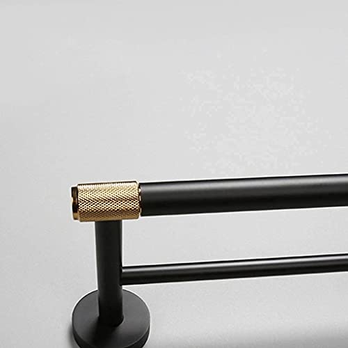 Rangement serviette cuivre double barre support mural pour hôtel et maison - 6