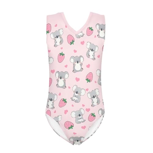 Image of Swimsuits for Girls 3-14 Summer Kids Bathing Suits Gymnastics Leotards One Piece Swimwear
