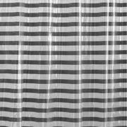 maycex mills Shower Curtain with Hooks, Gray, Striped