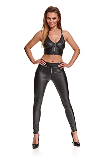 Demoniq Black Rose 2.0 Maddalena corsetería de encaje negro XXL premium