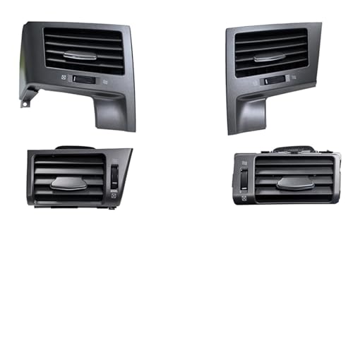 Grille d'aération de climatisation haut de gamme en noir mat pour console de Lexus LX450