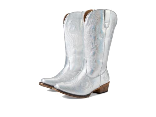 Image of ROPER Womens Riley Embroidered Snip Toe Casual Boots Mid Calf Low Heel 1-2 inch