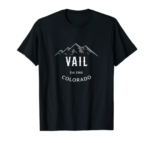 Vail rétro cool Colorado Rocky Mountains Art fantaisie T-Shirt