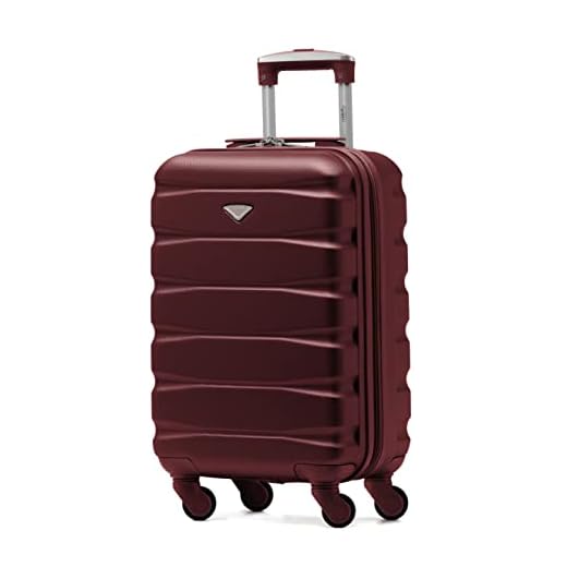 Flight Knight ABS 3 Tamanos Maleta Ligera Compatible con Vueiling, Iberia, RyanAir, Easyjet, Air Nostrum, Air Europa Entre Muchas Otras! Maleta De Mano 55x35x20 cm Maletas De Viaje Grandes 4 Ruedas