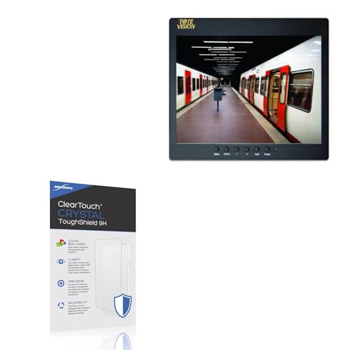 BoxWave Screen Protector Compatible With ToteVision LED-1003HD - ClearTouch Crystal ToughShield 9H (2-Pack), Clear 9H Tough Flexible Film Screen Protector
