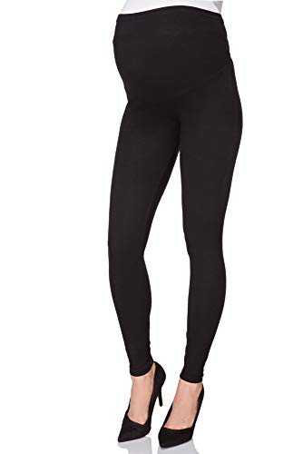 FUTURO FASHION Womens Maternity Leggings Full Ankle Length Cotton Leggings Comfortable Maternity Leggings for Ladies Soft Pregnancy Pants Belly Support, Size 8-22 Denim