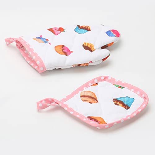 Toyvian V229HP45D59177O6A3I Play Kitchen Girls Age 6-8 Girl Aprons Chef Hat Glove Pot Holder Cooking Set Baking Bib Chef Hat Set Painting Training Wear Boys Girls Kitchen Clothes Girls Age 6-8 Art thumb #5