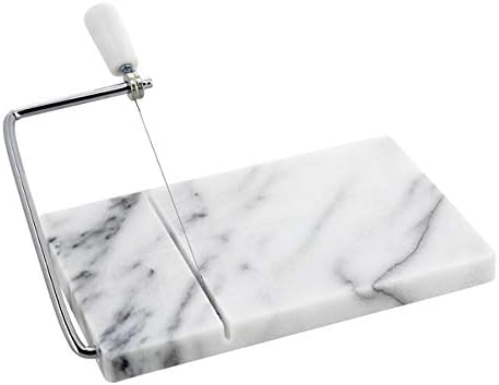 Marble and Stainless Steel Cutter for Foie Gras, Christmas Aperitifs, Starters, Cheese