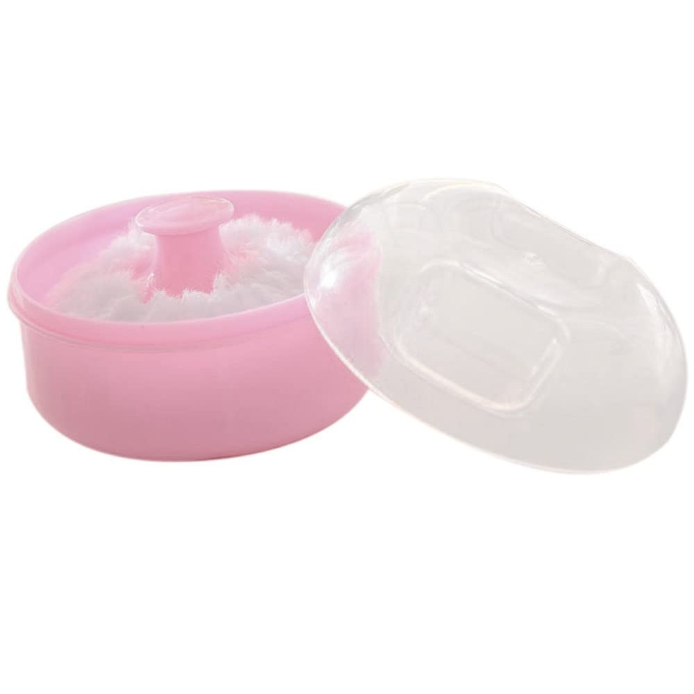 Body Powder Puff and Container Case,Empty Body Powder