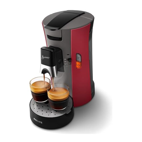 Philips SENSEO Select Kaffeepadmaschine, Intensity Plus für Lungo, Intensiv & Espresso, Crema Plus Technologie, 1–2 Tassen, energieeffizient, Salbeigrün (CSA240/31)
