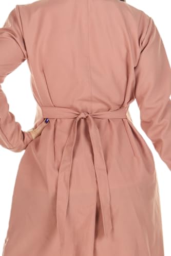 Jaleco Oxford Botões Manga Longa Nude Rosa Queimado Cor:Rosa Queimado;Tamanho:G