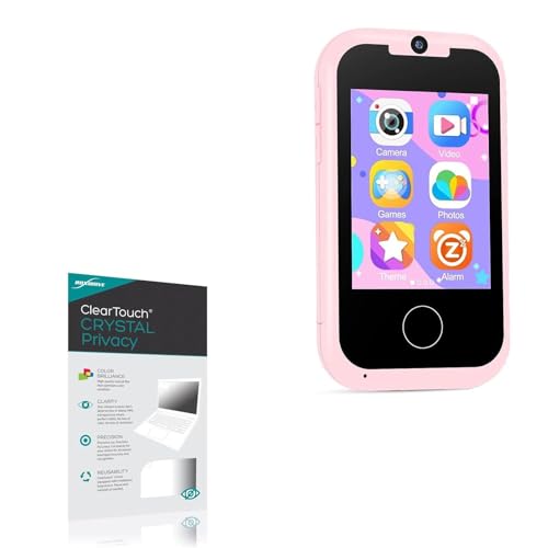 BoxWave Screen Protector Compatible with Prysyedawn Kids MP3 Music Player (2.8 in) - ClearTouch Crystal Privacy (2-Pack), Privacy Screen Protector Flexible Film Clear