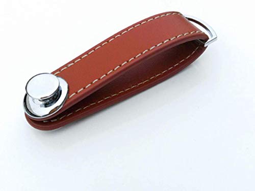 HLifuz Rare Elegant Leather Key ring Key Organiser Gift for Women Men Birthday Anniversary(None black)