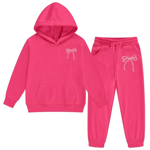 Ensemble sweat à capuche fille pantalon de jogging imprimé imprimés - 5