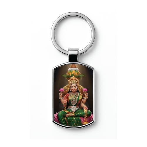 Image of Stylish Metal Keychains with Permanent Glossy Print - Inspirational Quotes & Spiritual Designs - Perfect Key chains for loved ones, Personal Use, Gifts & Return Gifts