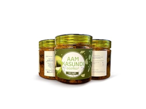 Image of Mango in Mustard Sauce - 400G | Aam Kasundi Traditional Home-Made Bengali Recipe | No Artificial Colours, Flavours and Preservatives