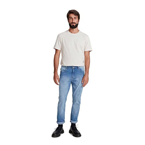 Calça Jeans Masculina Slim Com Elastano