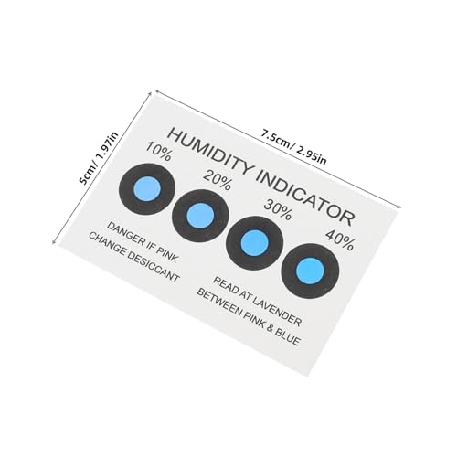 Tarjetas indicadoras de humedad para laboratorios, museos, electrónica y joyería, 100 uds 7