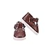 Aeromdale Puppenschuhe, weich, PU, 5 cm, für 36,8 cm große Puppen, 32–34 cm, Geschenkzubehör für Mädchen, Braun, 1 Paar
