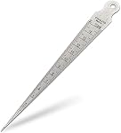 Taper Gauge, 1-15mm Stainless Steel Tapered Gauge Depth Welding Test Spark Plug Gap Ruler Hole Depth Inspection Tool Inch & Metric Tapering Measurement