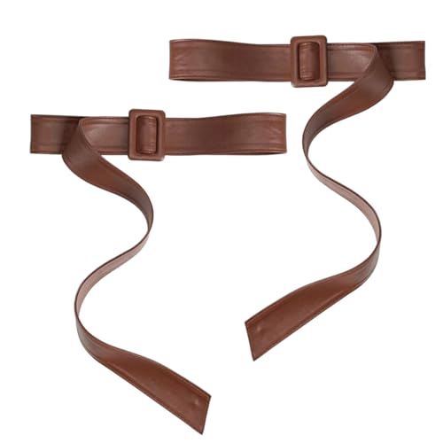 Adjustable PU Leather Cuff Straps for Women Men Trenchcoat Replacement Cuff Belt for Outerwear Coat Sleeve Cuff Band Soft Leather Belt