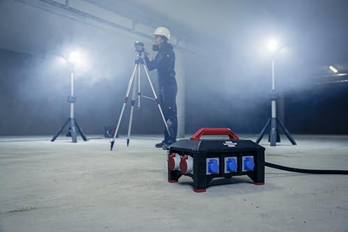 Brennenstuhl Professional Gummi-Stromverteiler BSV 5-63A / Stromverteiler CEE-Stecker 63A (2m Kabel H07RN-F 5G16,0, 1xCEE 400V/32A, 2xCEE 400V/16A, 6X Schutzkontakt 230V, Made in Germany)