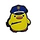 Angry Chicken Rubber Patch - Polizei - Fun Patch - Klettpatch - Yellow