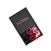 Mulberry Silk Scrunchies for Women - Premium Skinny Silk Hair Scrunchies for All Hair Types (3 Pack) - Handmade in USA Silk Hair Ties - Silk Scrunchies Frizz Prevention (Black Cherry Blossom Shade)
