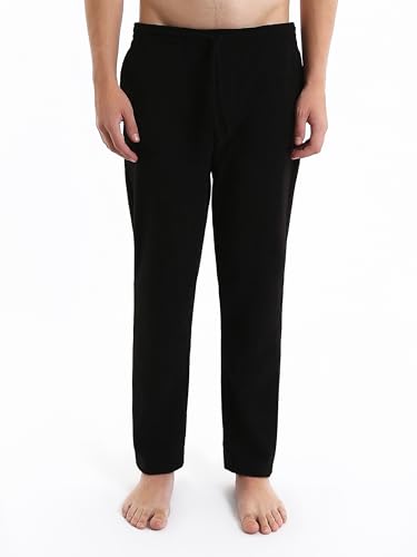 LC واكيكي بنطلون بيجامة بقصة عادية للرجال - مقاس L - اسود