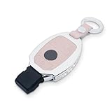 TopDall Bling Crystal Leather Key Fob Case Cover Chain Premium Fashion Protector Sleeve for Mercedes Benz
