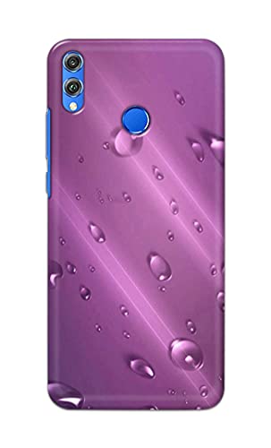 Image of PRINTFIDAA Water Bubbles in Lilac Background Printed Designer Hard Back Case Cover for Honor 8X, JSN-L11, JSN-L21, JSN-L22, JSN-L23 -(SF) MVN1005