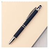 ZXCMY Liso Bolígrafos metálicos elegantes de gel de 0,7 mm con flujo de tinta constante y peso perfecto for actividades de escritura cotidianas. Escritura clara(Donker Blauw)