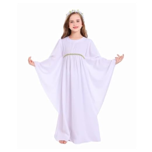 Funjoyz Disfraz de ángel para NiñOs Niñas Niños,Disfraz de ángel Blanco Para NiñOs Navidad Halloween Año Nuevo Carnaval Mascarada Fiesta de Cumpleaños Cosplay,Accesorios de Ropa de ángel